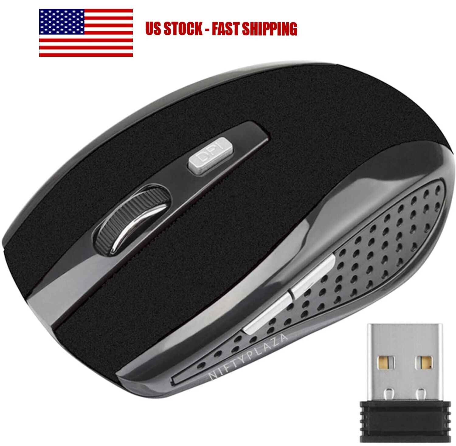Wireless Optical Gaming Mouse Dual Mode 2.4GHz 1600DPI USB Dongle Mice Laptops