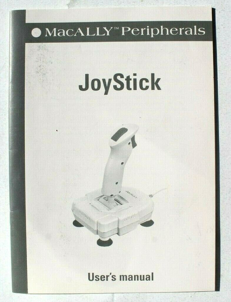 Vintage 1994 - 1996 MacAlly Peripherals Joystick User Manual / Guide