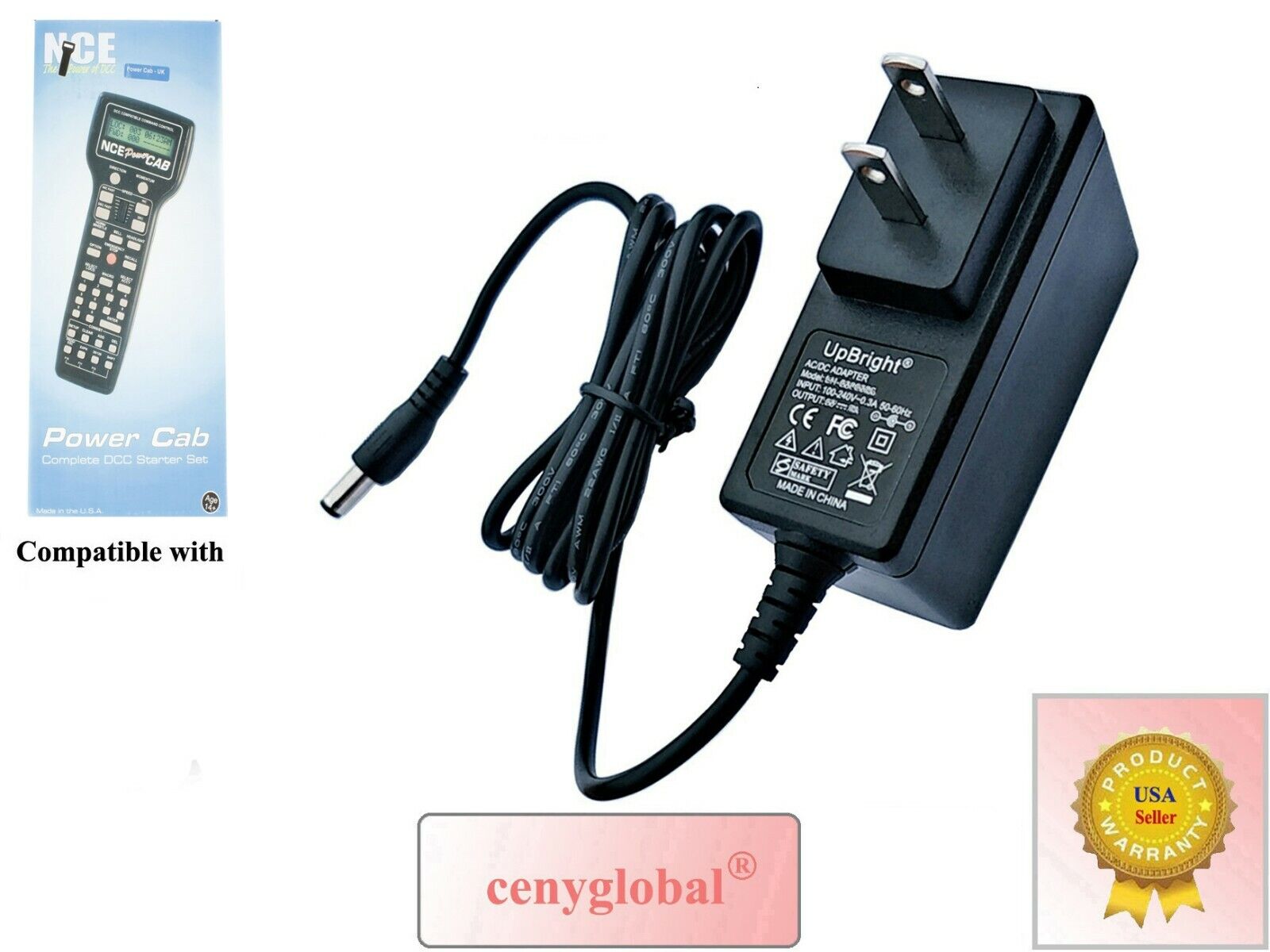 13.5V AC Adapter For NCE Power Cab Series NCE5240221 221 DCC P114 Power Charger