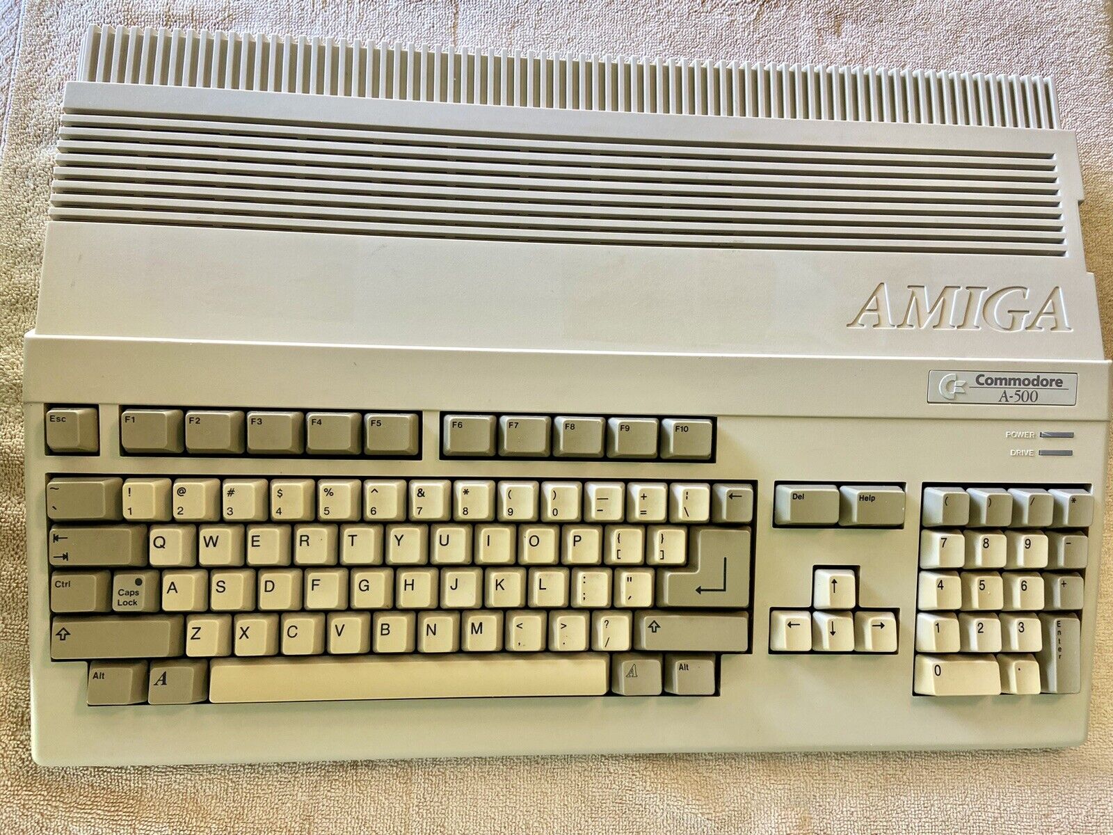 Vintage Commodore Amiga 500 Computer Keyboard Model A500 Sold As Is
