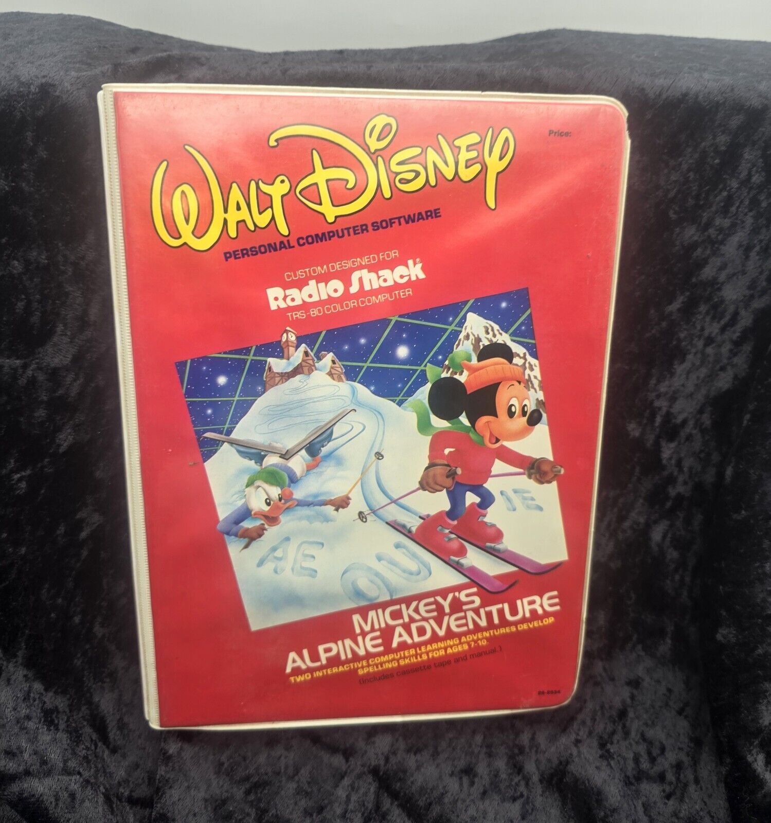 Walt Disney Mickey\'s Alpine Adventure TRS-80 Cassette  RADIO SHACK 1983