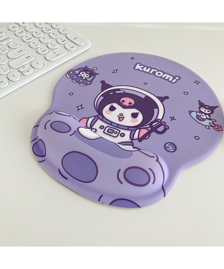Cute Cartoon Kuromi Mouse Pad Wrist Guard Anti slip Hand Guard Silicone Mouse