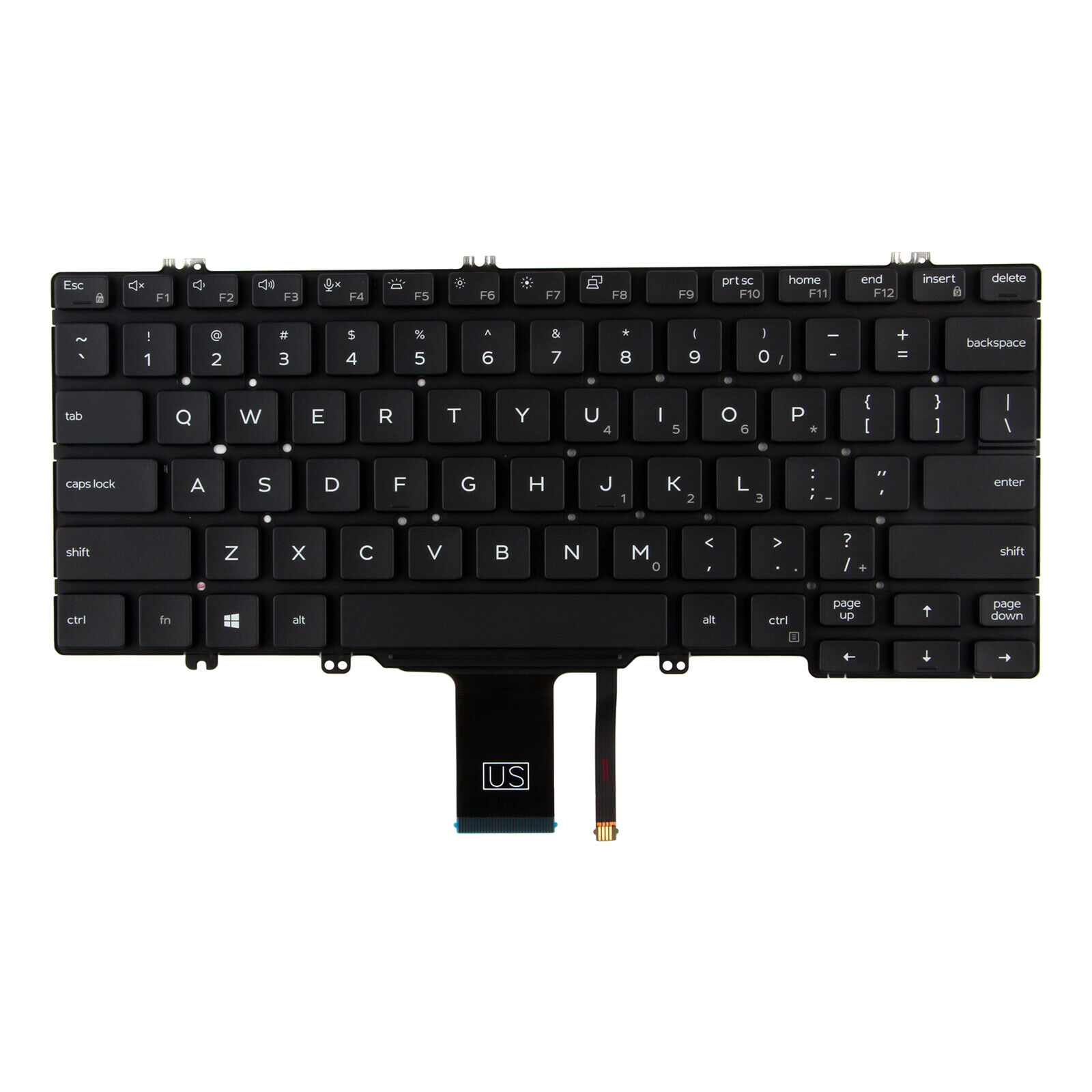 New US Keyboard Backlit Fit Dell Latitude 7300 5300 5310 2-in-1 5GJY7 05GJY7