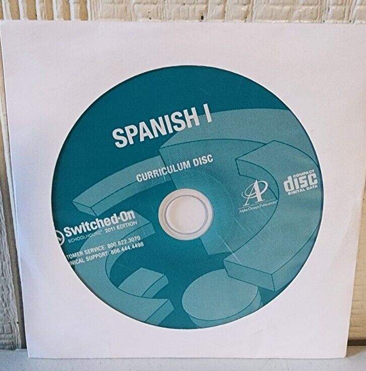 Switched on Schoolhouse 2011 Spanish I Curriculum Disc SOS