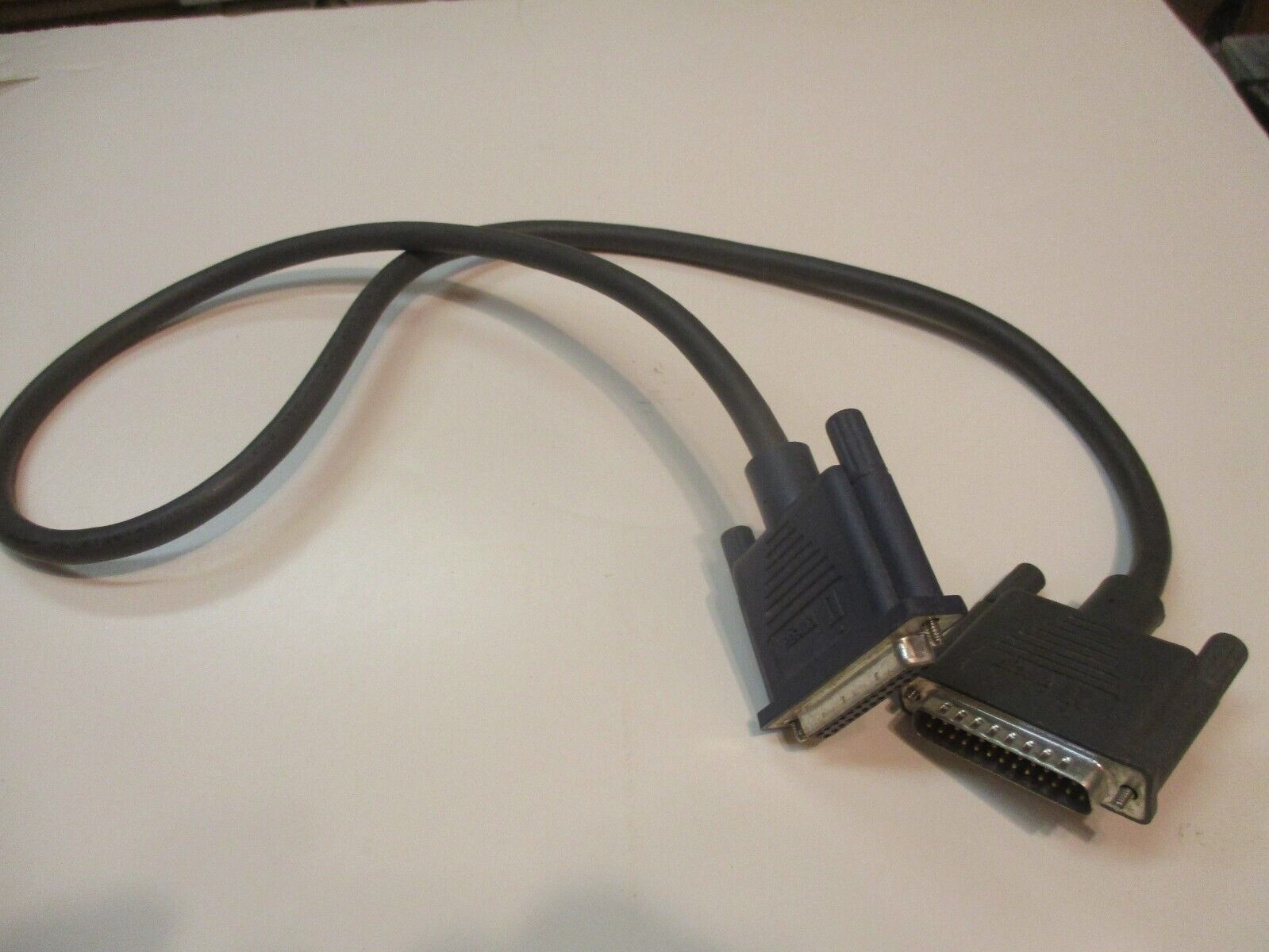 Vintage 25 Pin Computer Cable Male/Female 3'