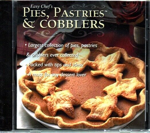 Easy Chef\'s: Pies, Pastries & Cobblers (PC-CD, 2005) Windows - Factory Sealed JC