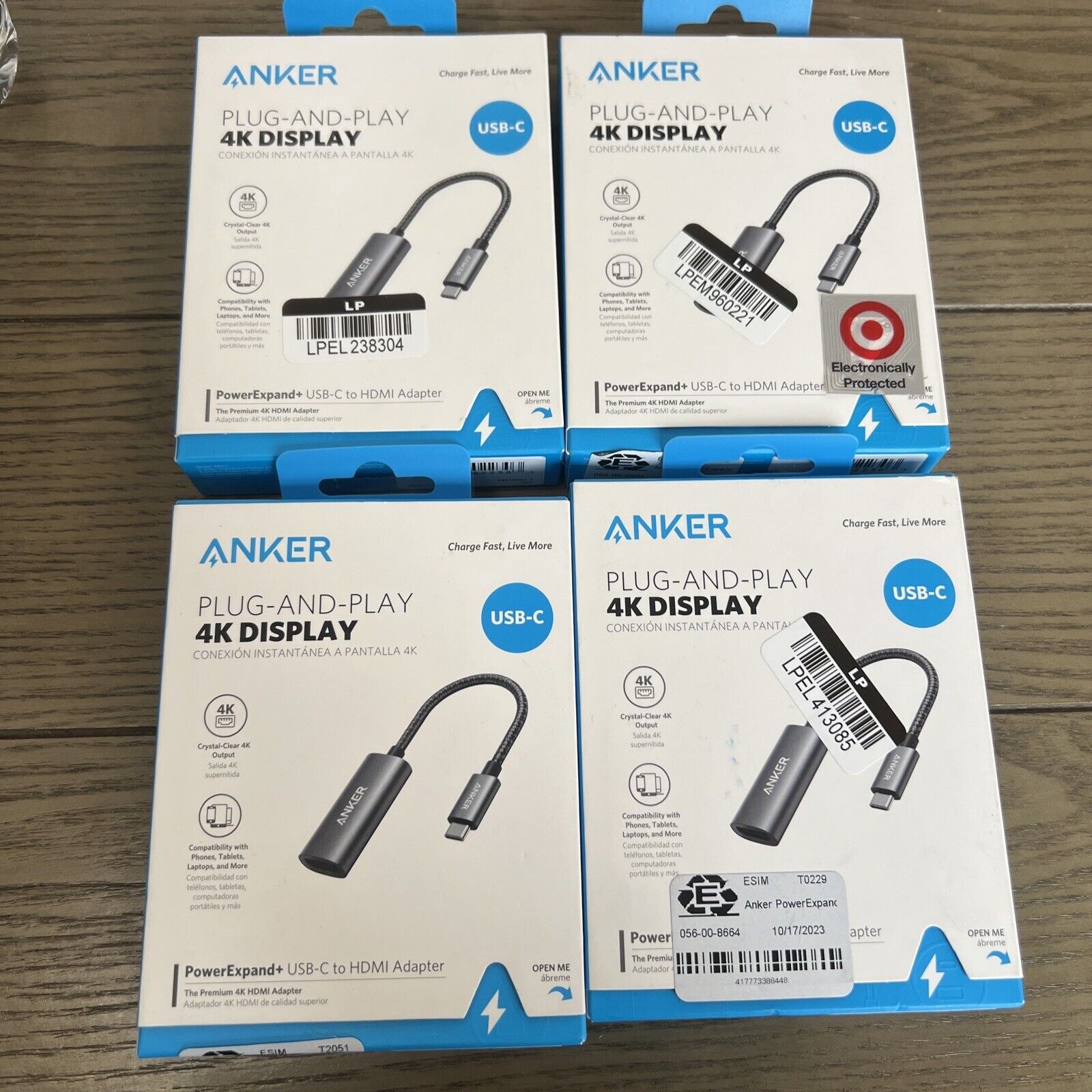 Anker USB C to HDMI Adapter - Black Lot Of 4
