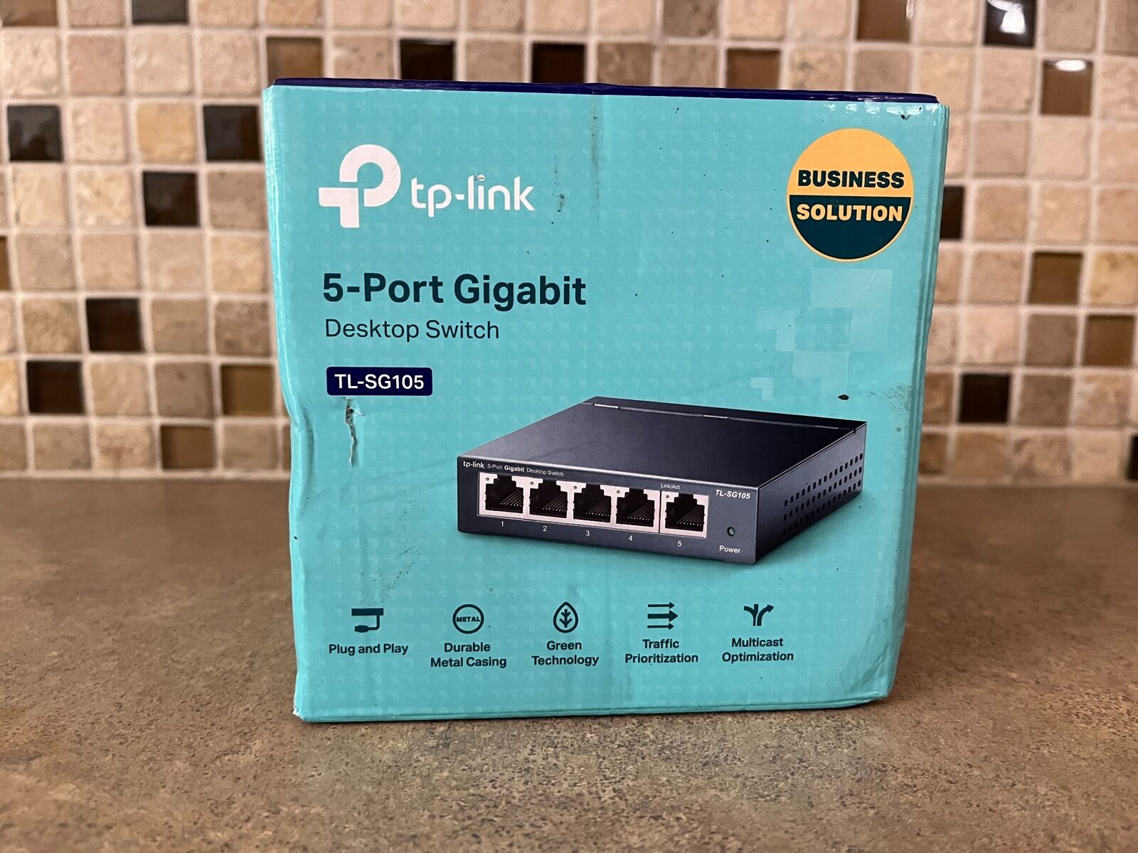 TP-Link TL-SG105 5 Port Gigabit Ethernet Network Switch Easy Smart Desktop AA4-2