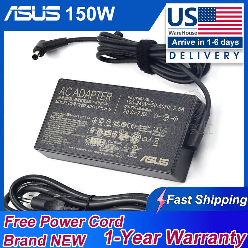 Original ASUS 150W 20V ADP-150CH B A18-150P1A TUF Gaming Laptop Charger Adapter