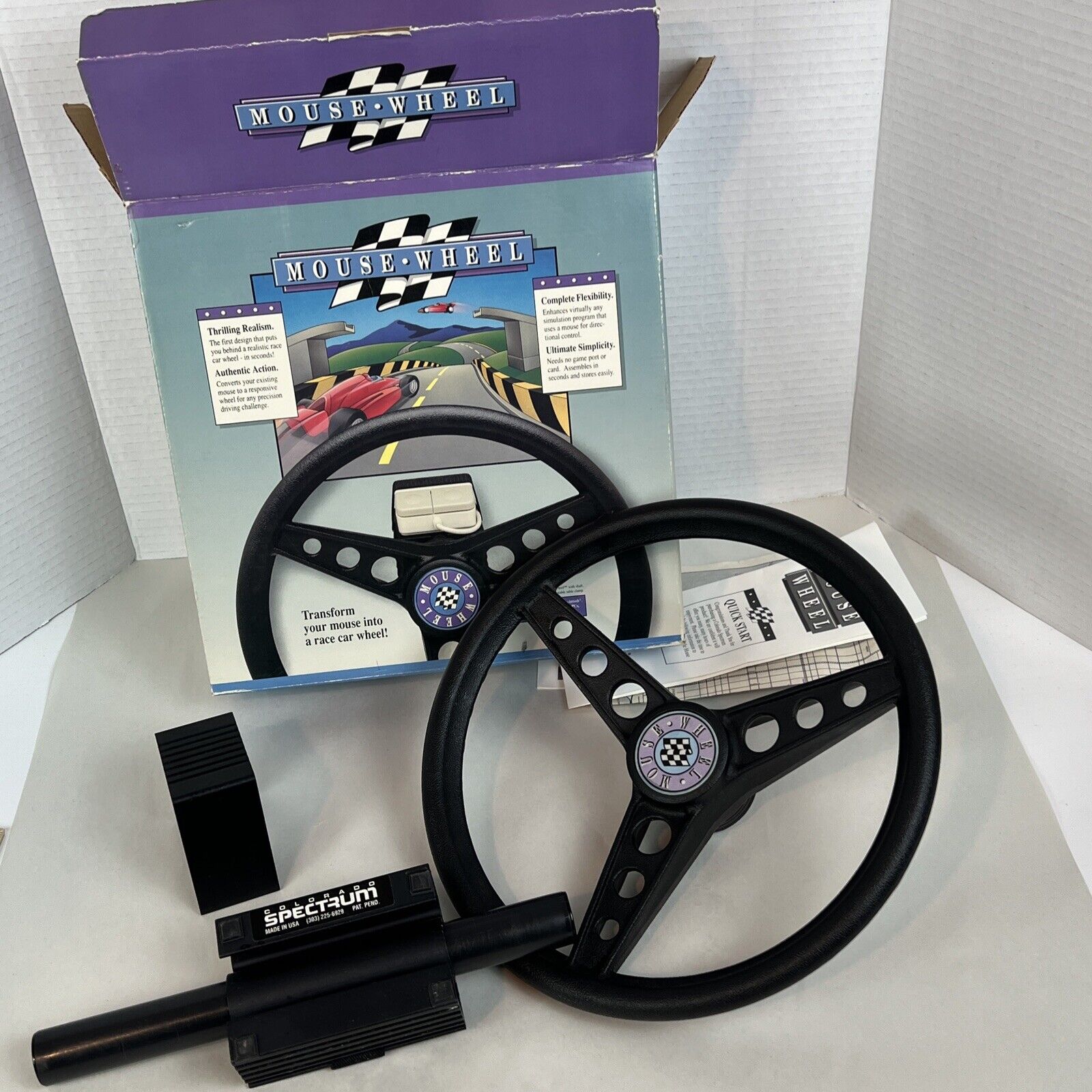 Colorado Spectrum Mouse Wheel (1992) RARE Big Box PC