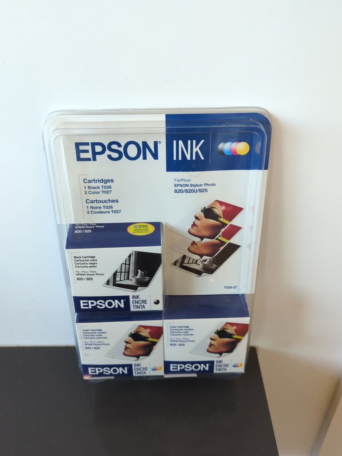Epson Stylus 820 925 Black & Color Inkjet Print Cartridges Kit, Expired 07/2005