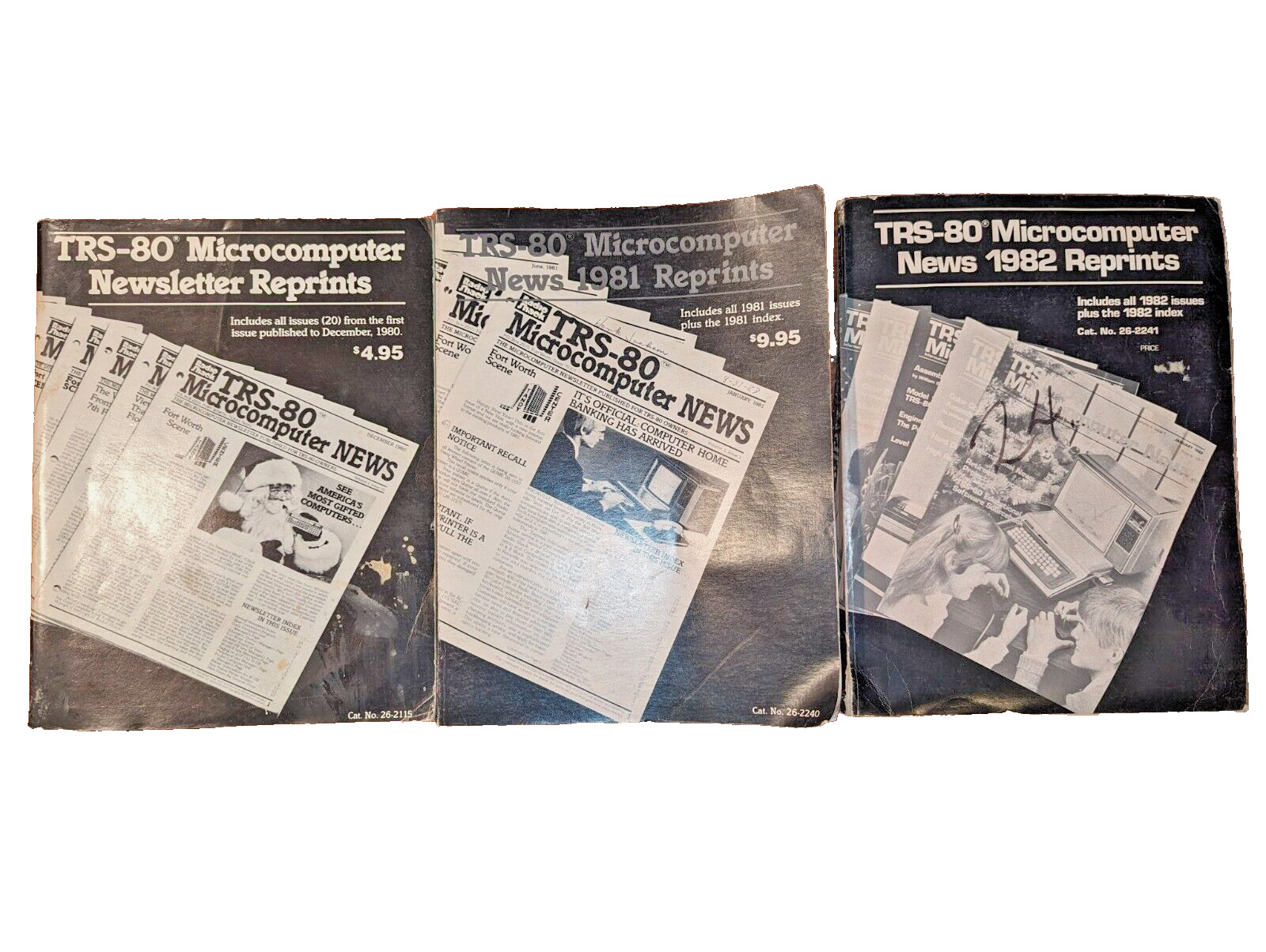 Vintage Original TRS-80 Microcomputer News 1980, 1981, 1982 Reprints, Complete