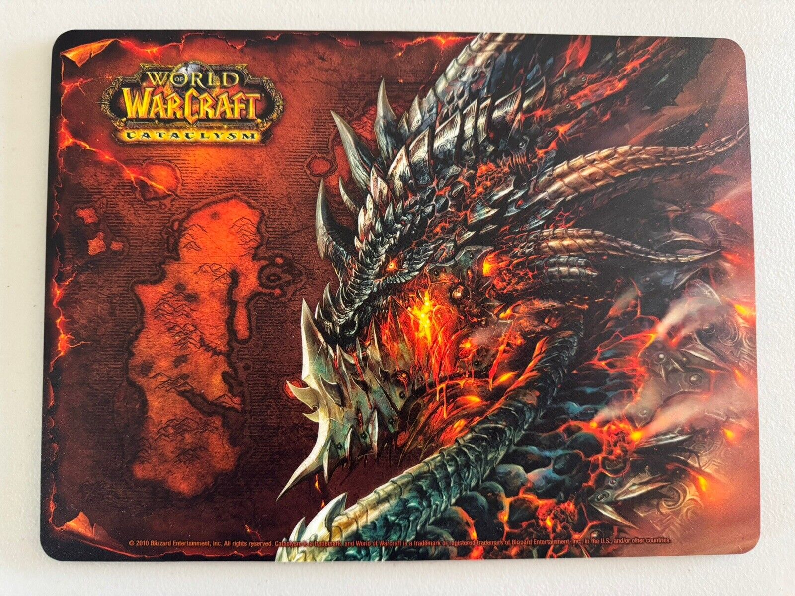World of Warcraft Cataclysm Collectors Edition DEATHWING Mouse Pad 10.5 x 8 NEW