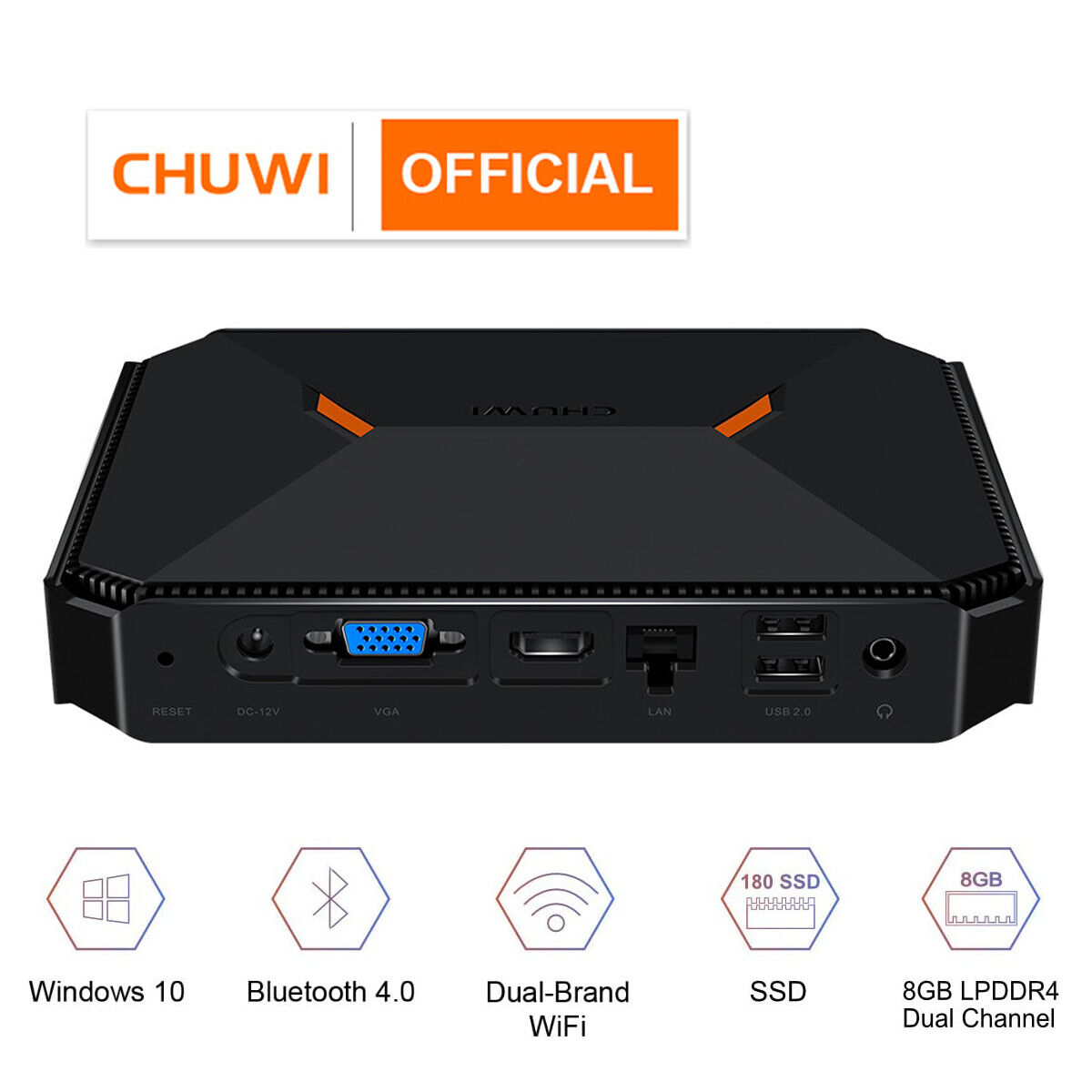 CHUWI HeroBox LarkBox CoreBox Smallest 4K Mini PC Windows Desktop 6/8+128/256 GB