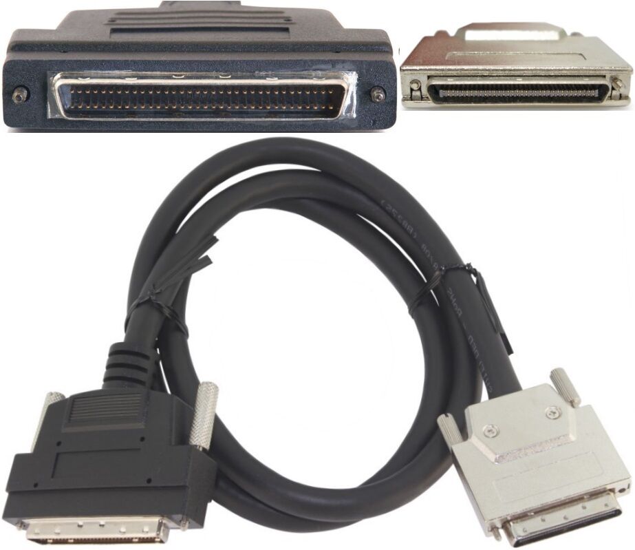 6ft long Ultra/U320mbs/LVD .8mm VHD/VHDCI~HD/HPDB68-pin Male~M SCSI4 Cable/Cord