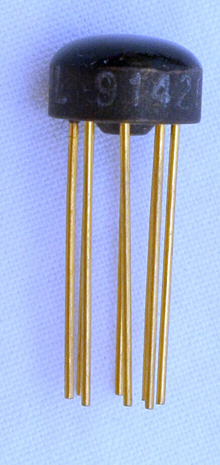 Fairchild UL914 Dual 2-Input NOR Gate IC Chip RTL Logic Gold Pins Vintage 1960s