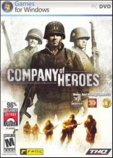 Company of Heroes + Manual PC DVD Axis Allied combat WW2 strategy shooter game