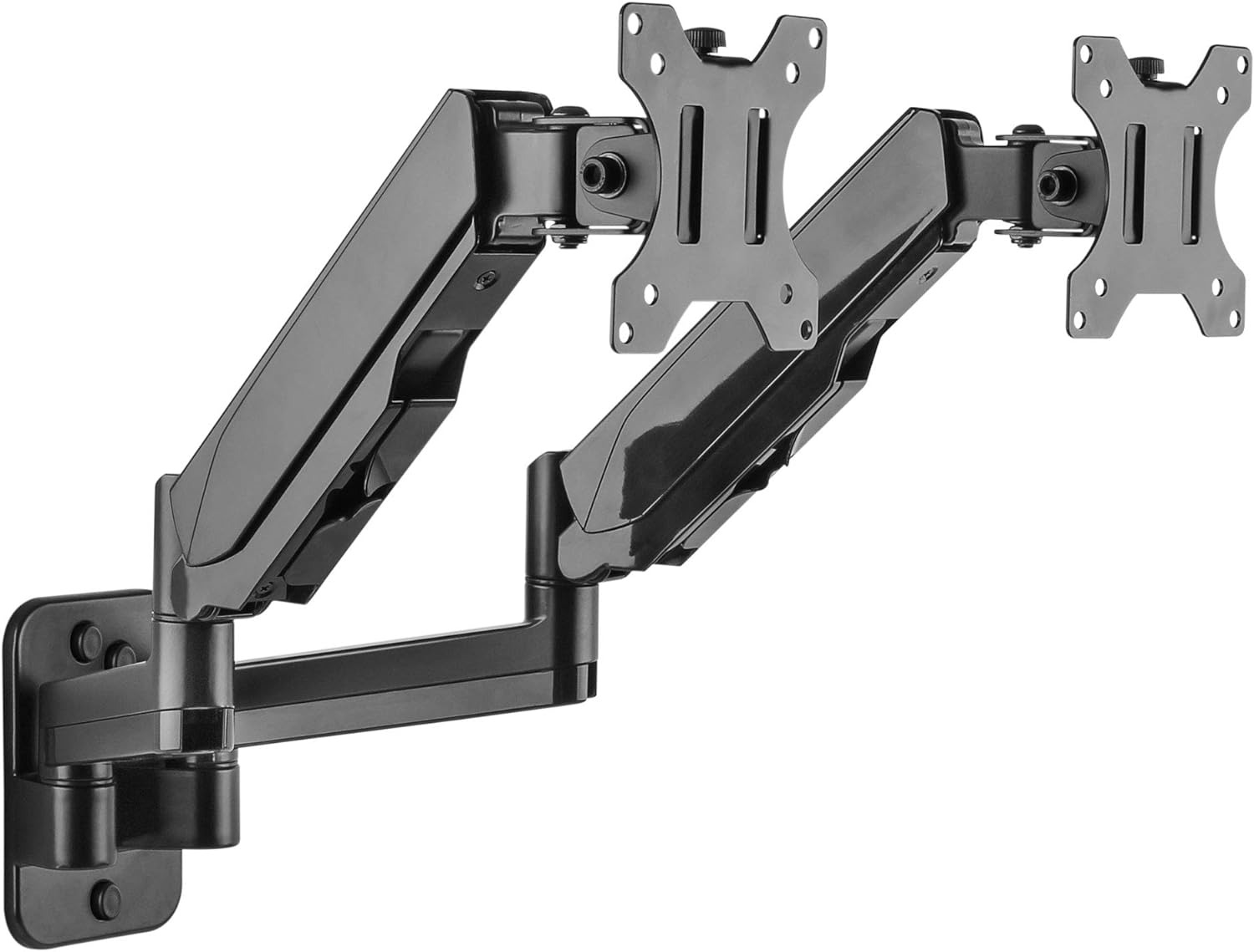 Mount-It Dual Monitor Wall Mount Bracket | Double With Clear