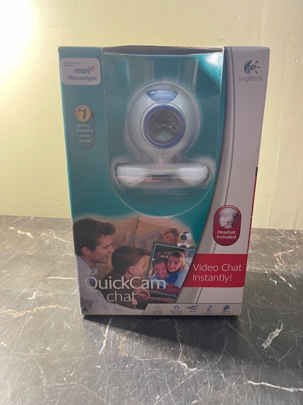 Vintage Logitech Quickcam Chat Webcam New/SEALED