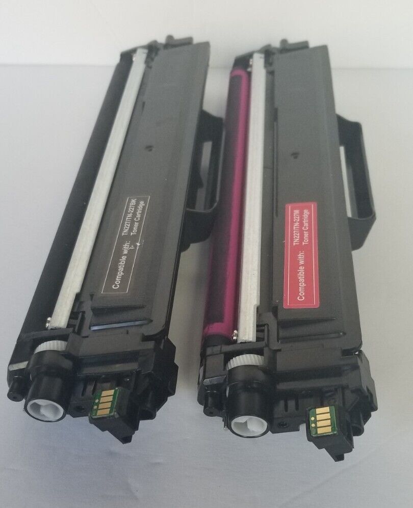 Lot of 2 TN227 Toner Cartridge Compatible  with TN227/TN-227BK /TN-227M