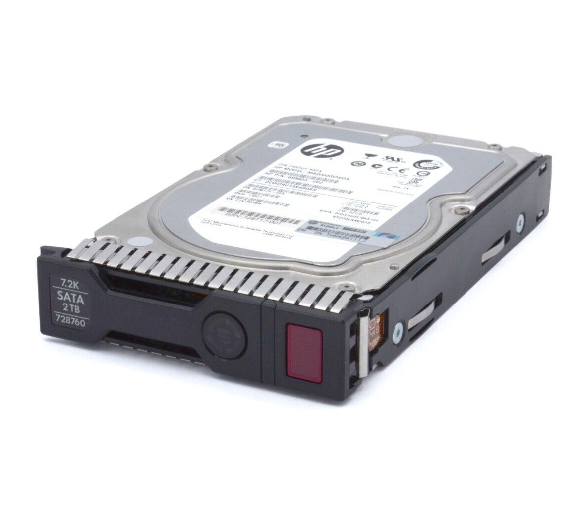 HP 728760-001 Seagate 2TB 7.2K RPM 6 GB SATA SC LFF 3.5 Hard Drive G8 G9 G10