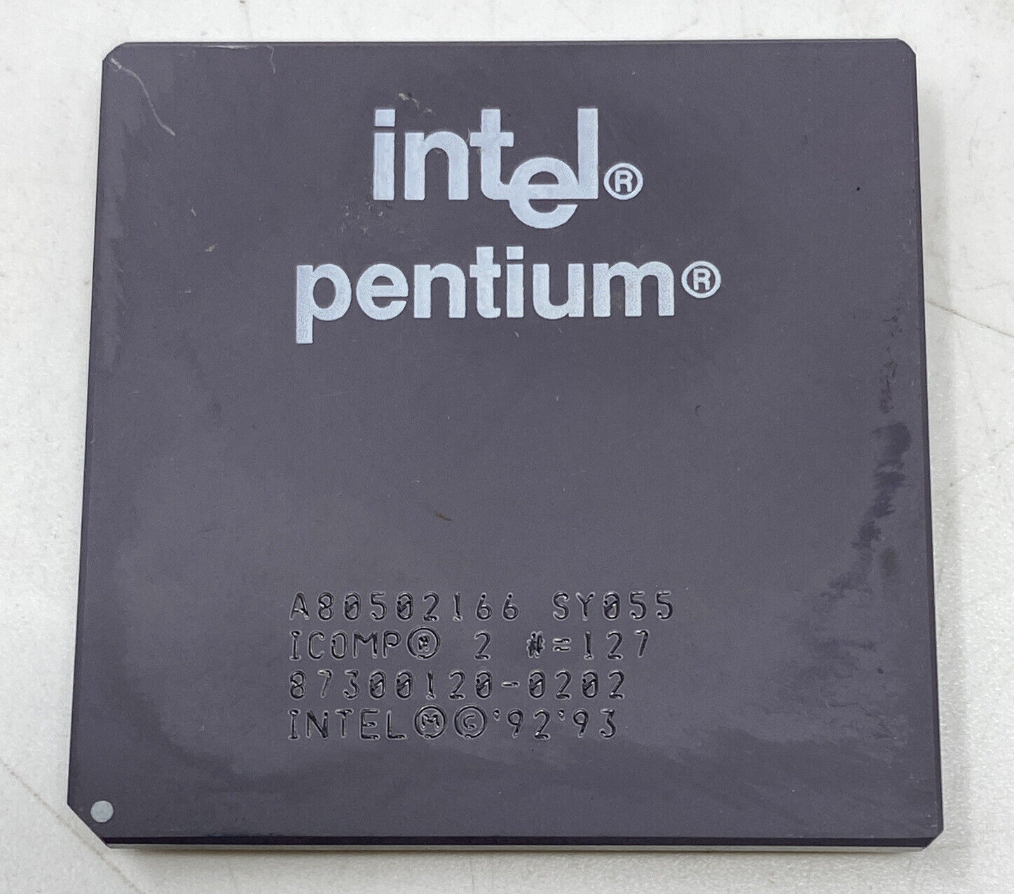 Intel Pentium A80502166 SY055  166MHZ Processor GOLD Pins Tested & Works