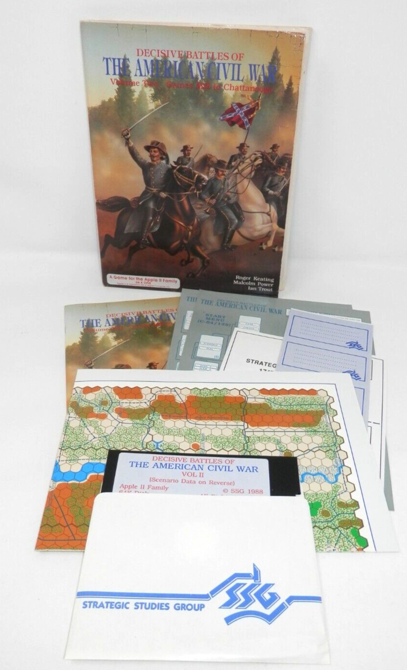 Decisive Battles of the American Civil War Vol II Vintage Game Software Apple II