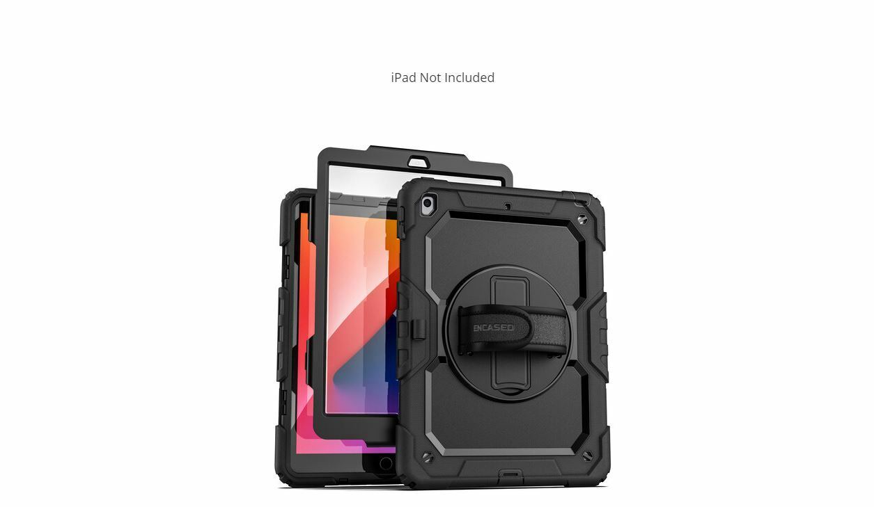 Shockproof Rugged Heavy Duty Armor Case Cover Hand Strap For All iPad Models