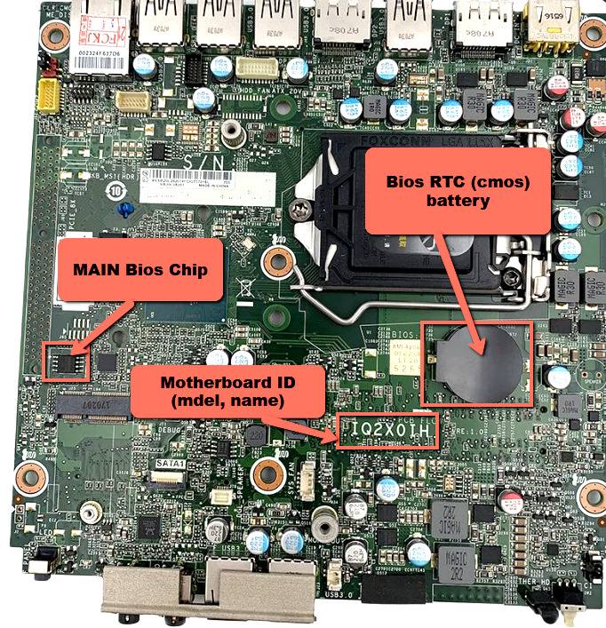 Bios Chip for Lenovo ThinkCentre M710q, ThinkStation P320 Tiny, for MB: IQ2X0IH