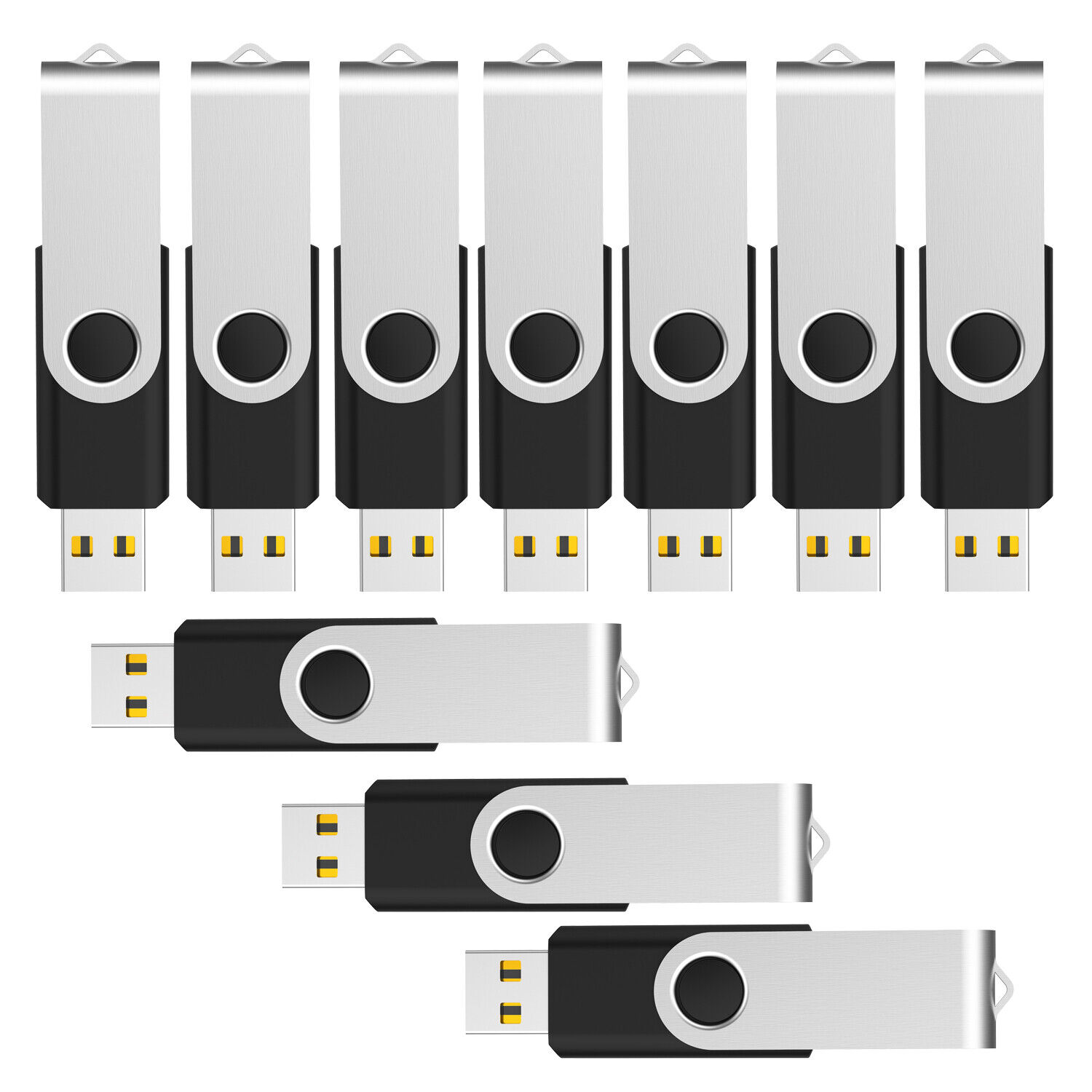 100PCS 128MB-128GB USB 2.0 Flash Drive Rotating Memory Stick Thumb Pen Drive