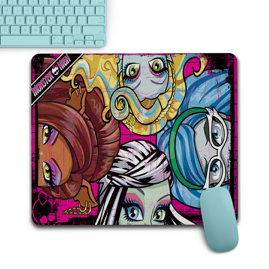 Monster High Gaming PC Mouse Pad for Laptop Computer Desktop Non-Slip Accessory