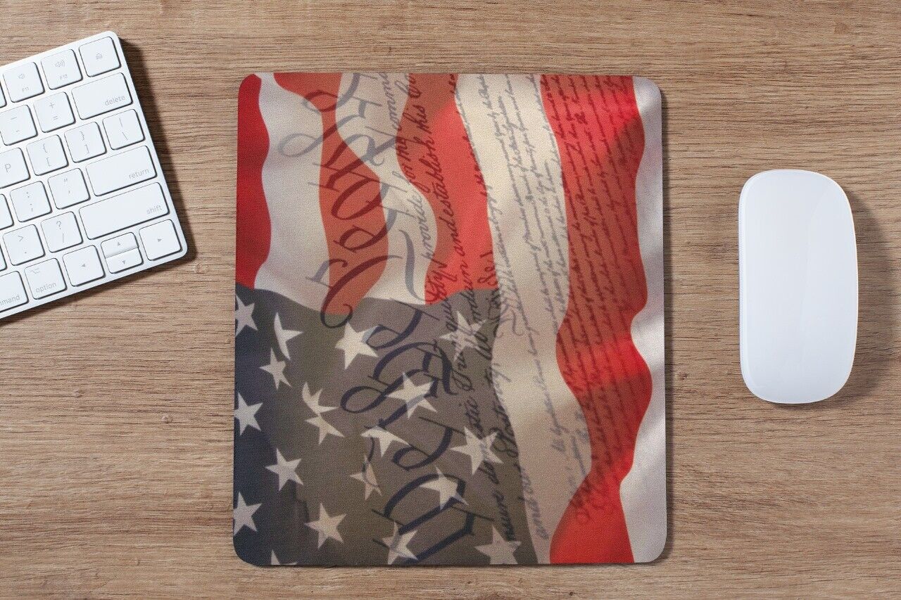 Gaming Mouse Mat Pad Non-Slip Rectangle Mousepad Designs For American Flag Pads