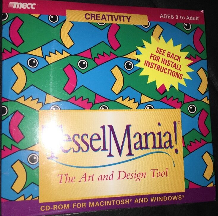 Tessel Mania The Art and Design Tool PC CD Rom-Rare Vintage-SHIPS N 24 HOURS
