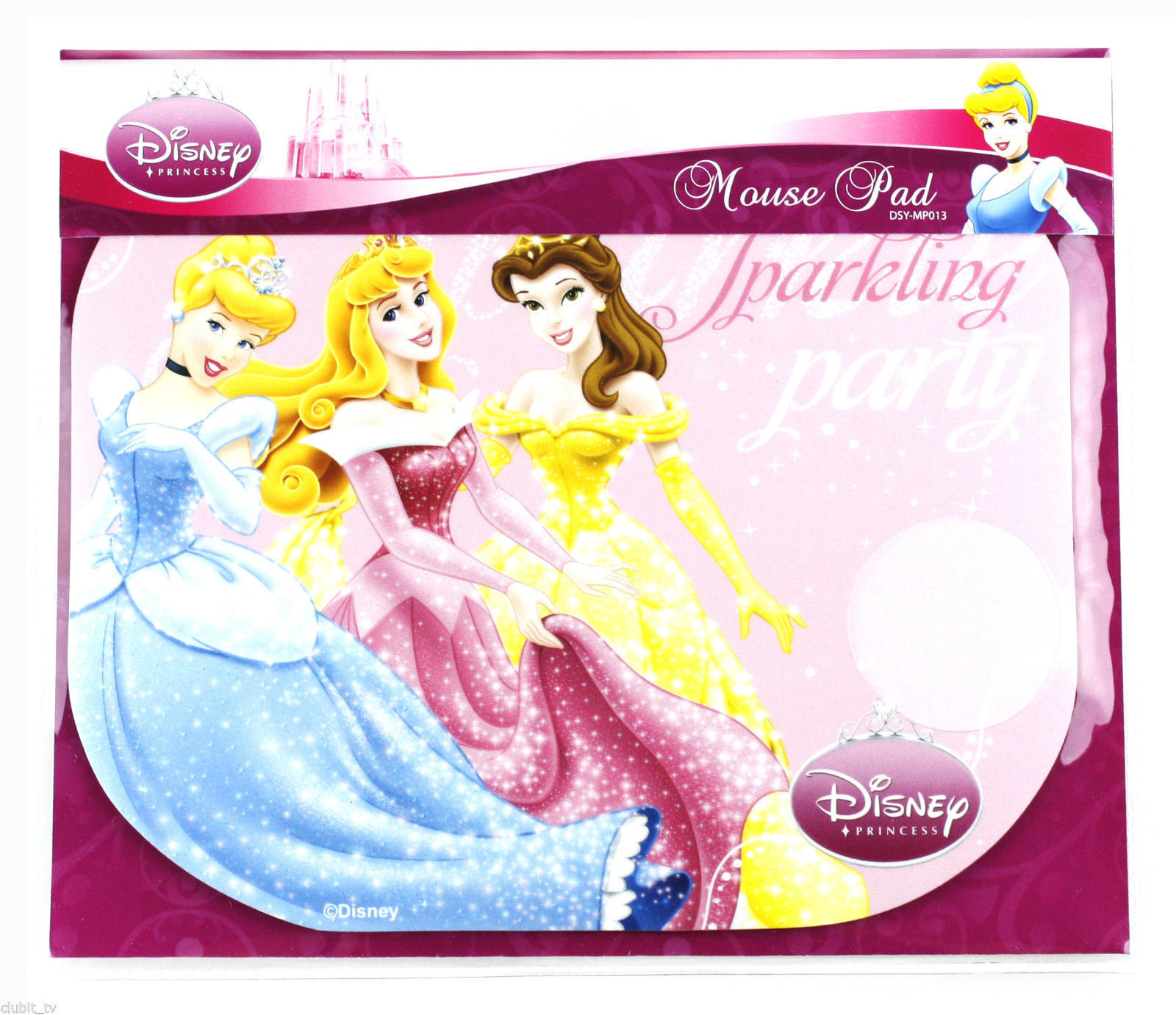 Computer Mouse Pad Mat Disney Princess Pink Sparkling Party DSY-MP013 PC NEW
