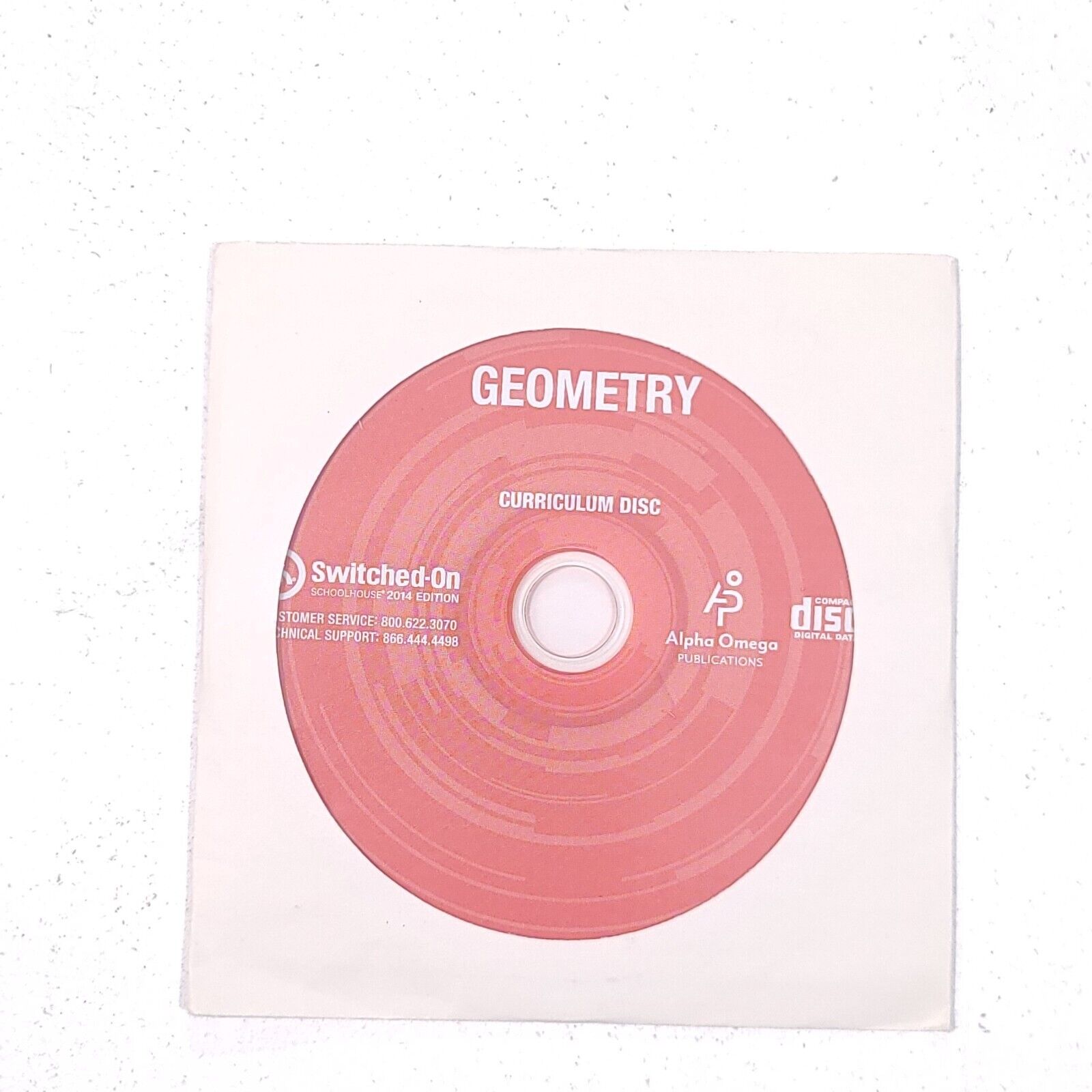 Switched on Schoolhouse 10th grade Geometry Curriculum Disc SOS 49