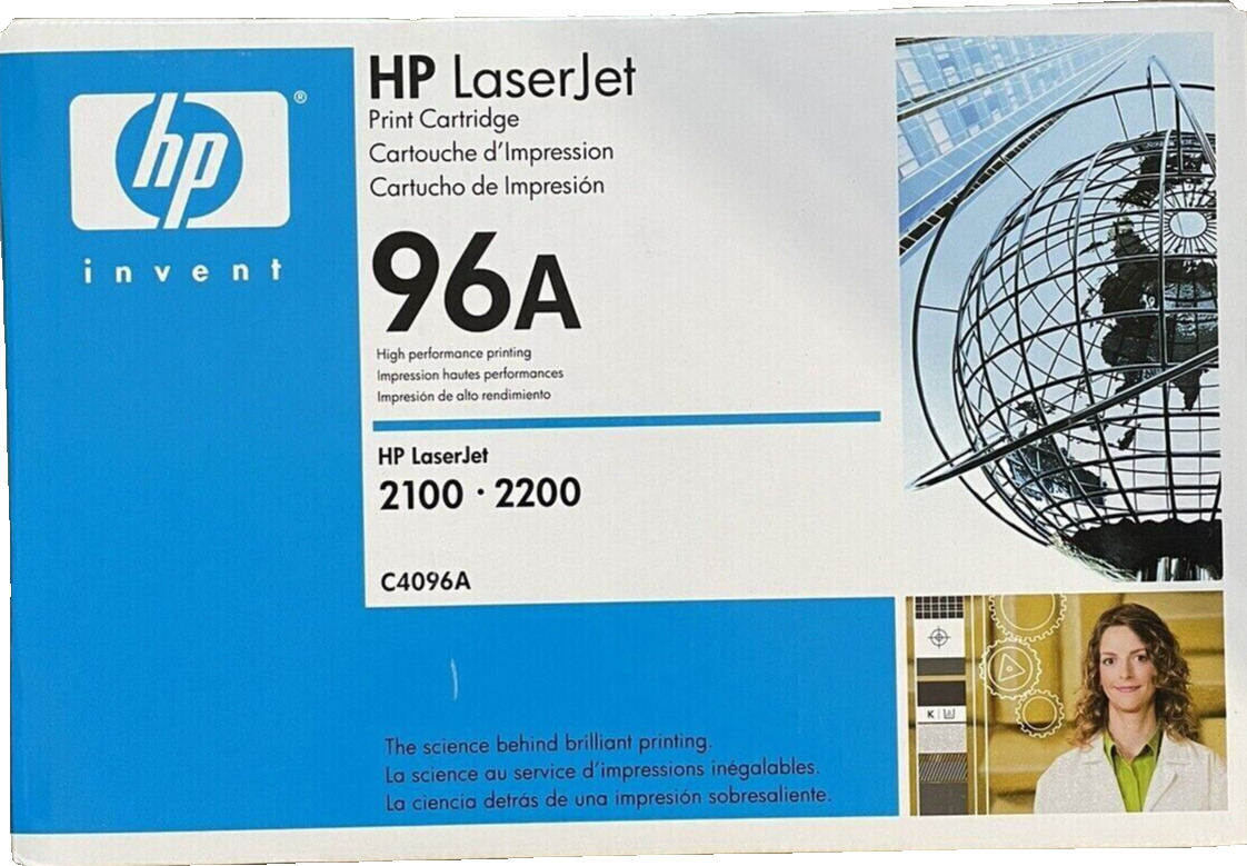 NEW HP 96A (C4096A) Black Original LaserJet Toner Cartridge