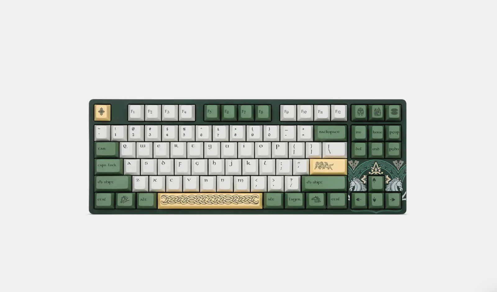 DROP + The Lord of the Rings Rohan Mechanical Keyboard Aldburg MDX-36581-23 NEW