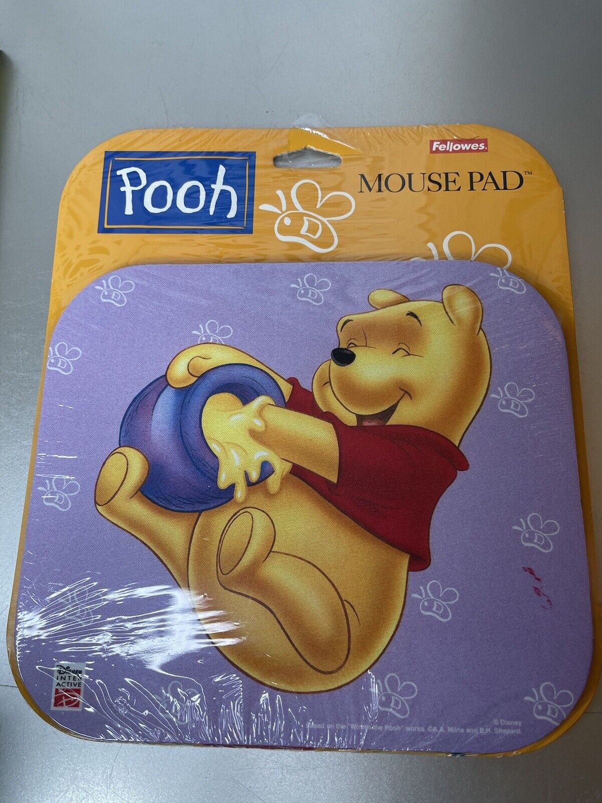 New Vintage Mouse Pad: Disney - Winnie The Pooh Honey Pot Purple Sealed