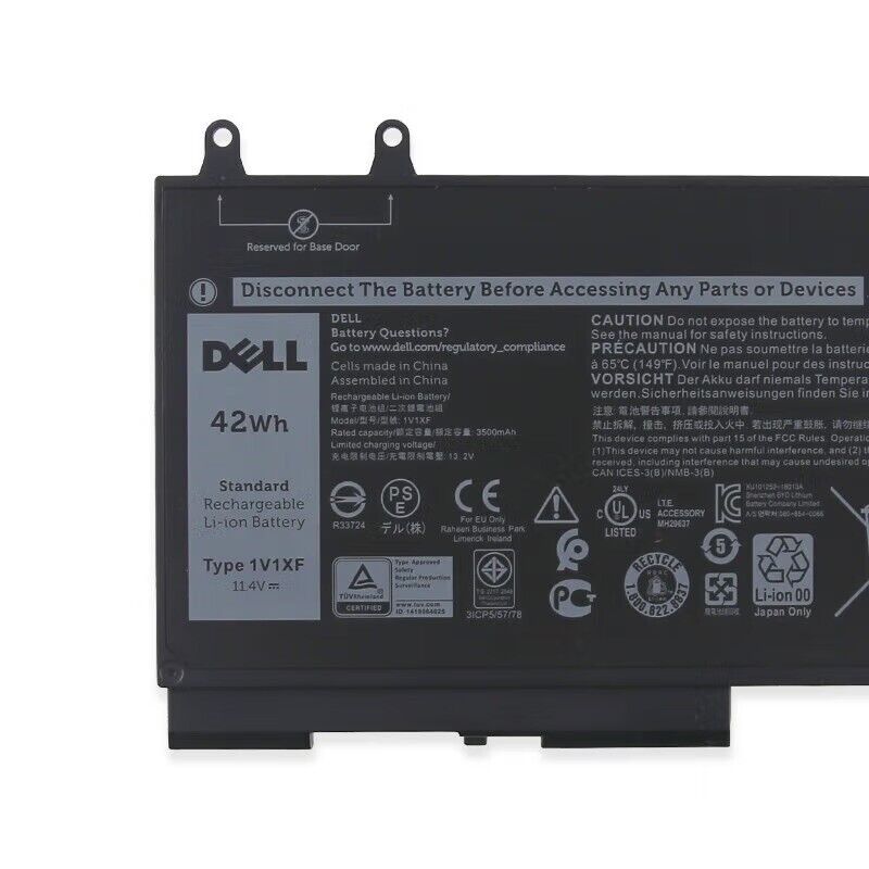 NEW OEM 42WH 1V1XF Battery For Dell Precision 3540 3550 Latitude 5400 5500 XV8CJ