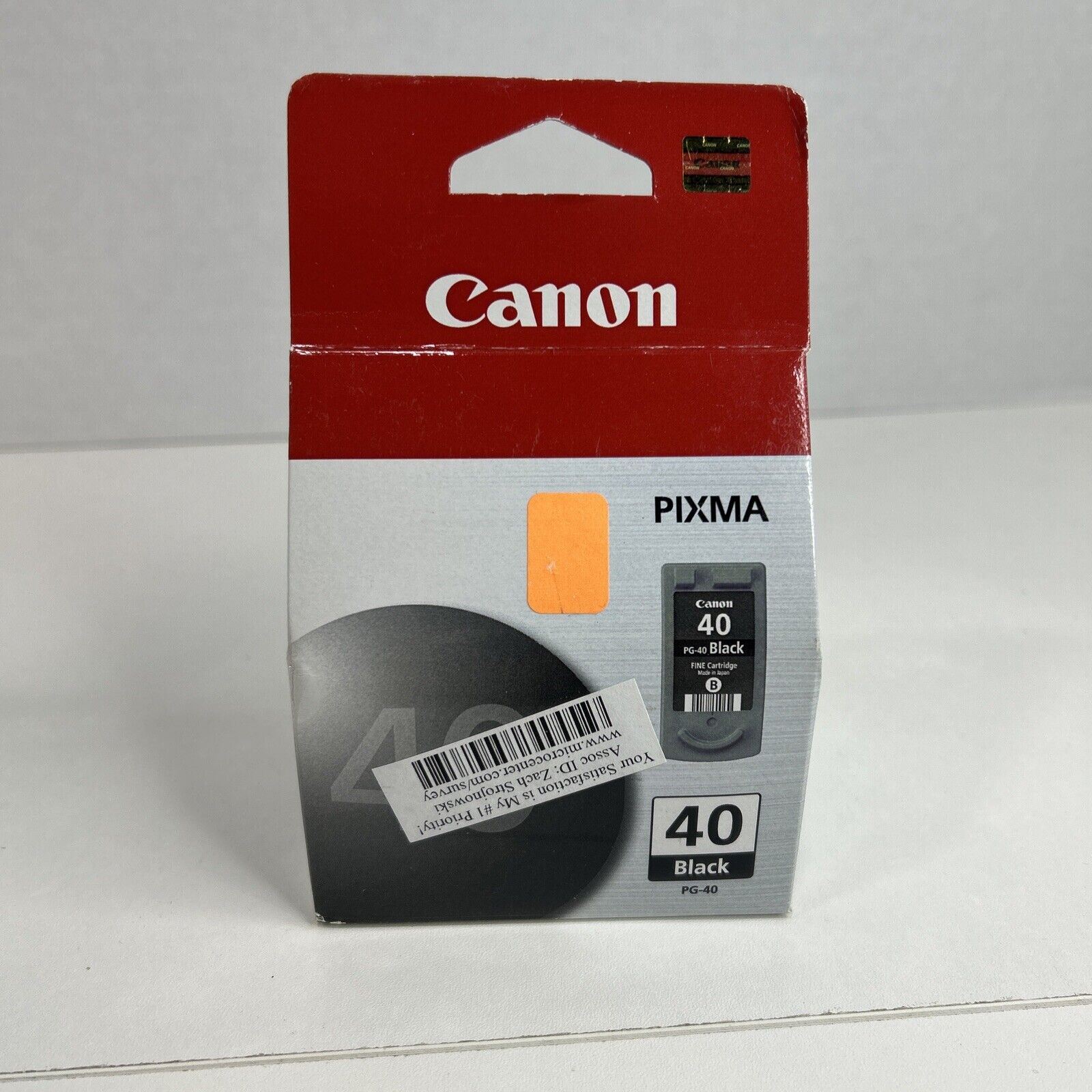 Genuine Canon Pixma 40 Black Single Pack Ink Cartridge PG-40 BRAND NEW