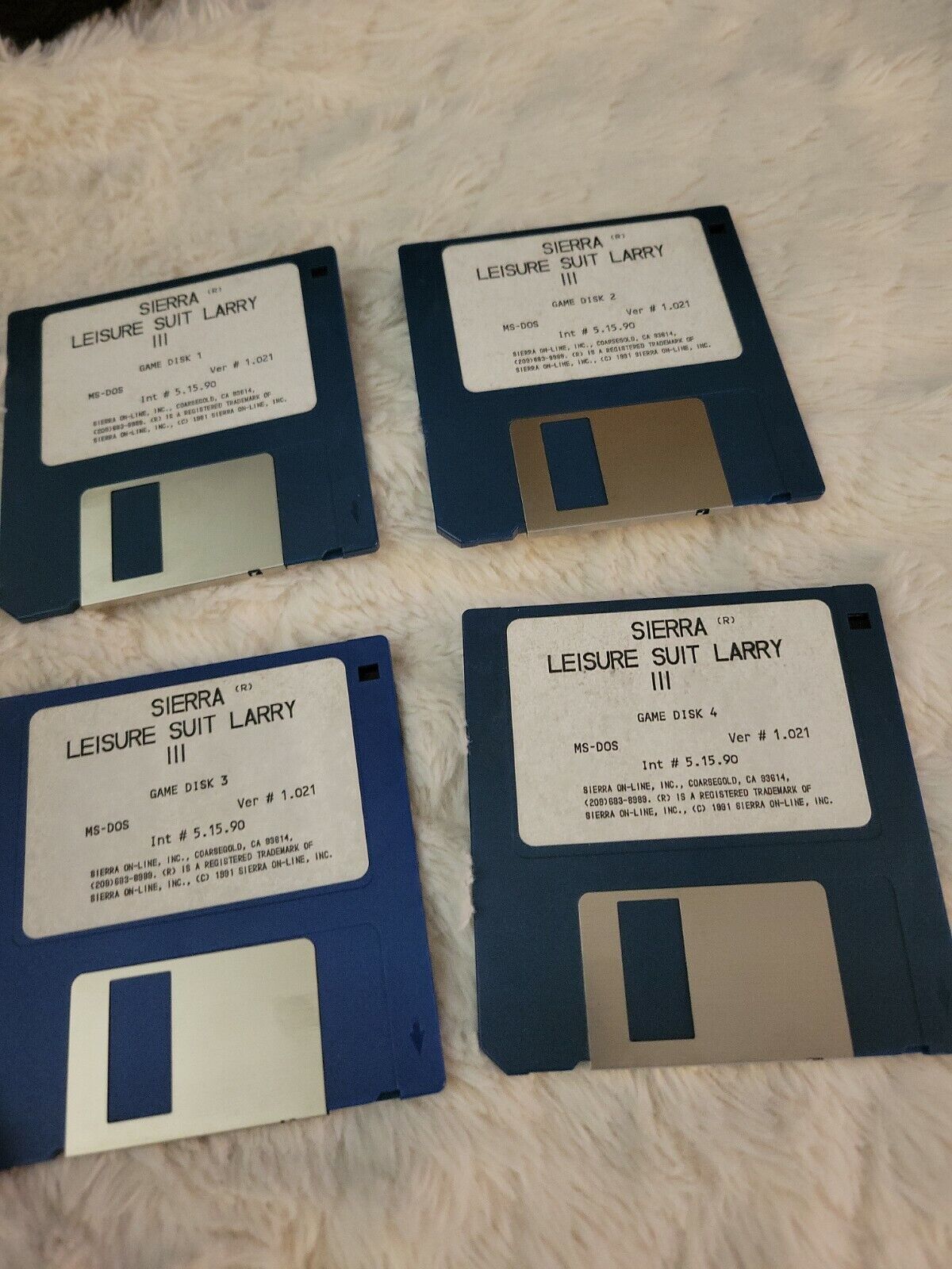 Vintage Leisure Suit Larry 3 III  3.5'' Floppy Disk IBM PC Game Sierra