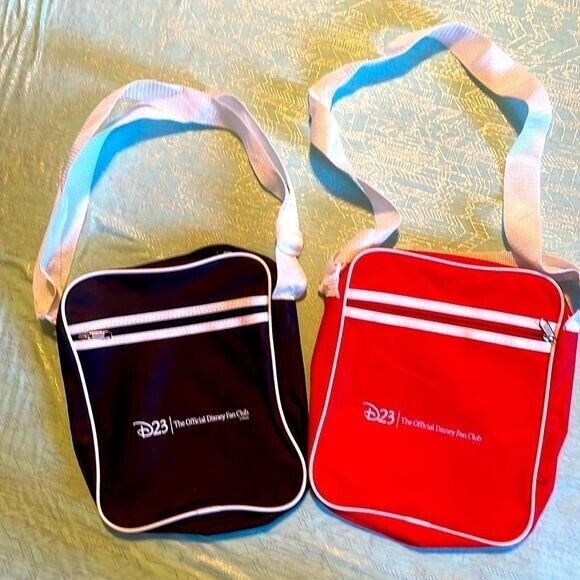 Set of two D23 Tablet bags (or anything that fits) front zipper pouch Disney