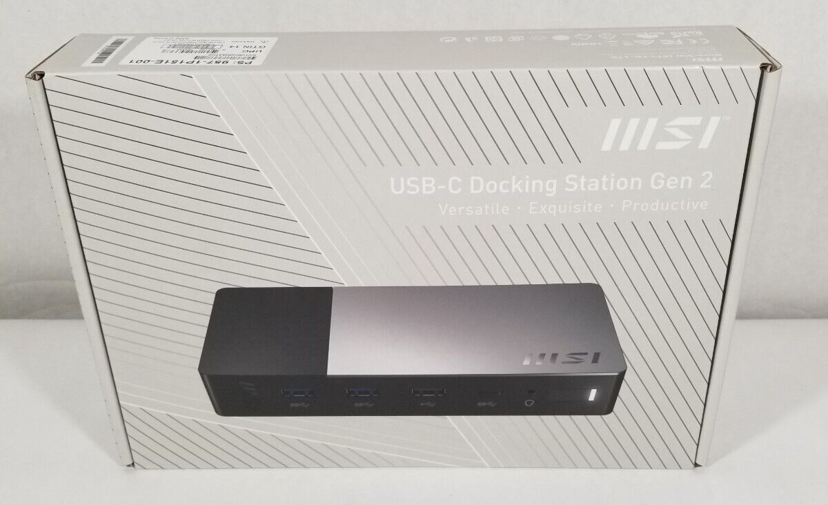 MSI USB-C Docking Station Gen 2~ (1P151E-001)~ NEW IN BOX