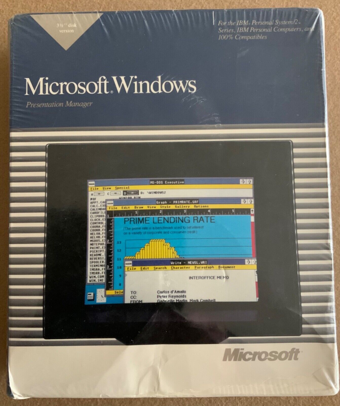 Microsoft Windows 2.0 Operating System 1987 NEW UNOPENED and SEALED *RARE*