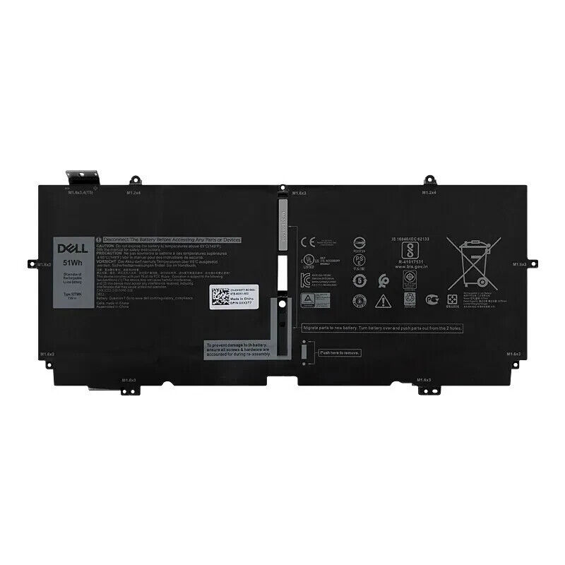 NEW Genuine Dell 52TWH Battery XPS 13 7390 2-in-1 P103G P103G001 MM6M8 XX3T7