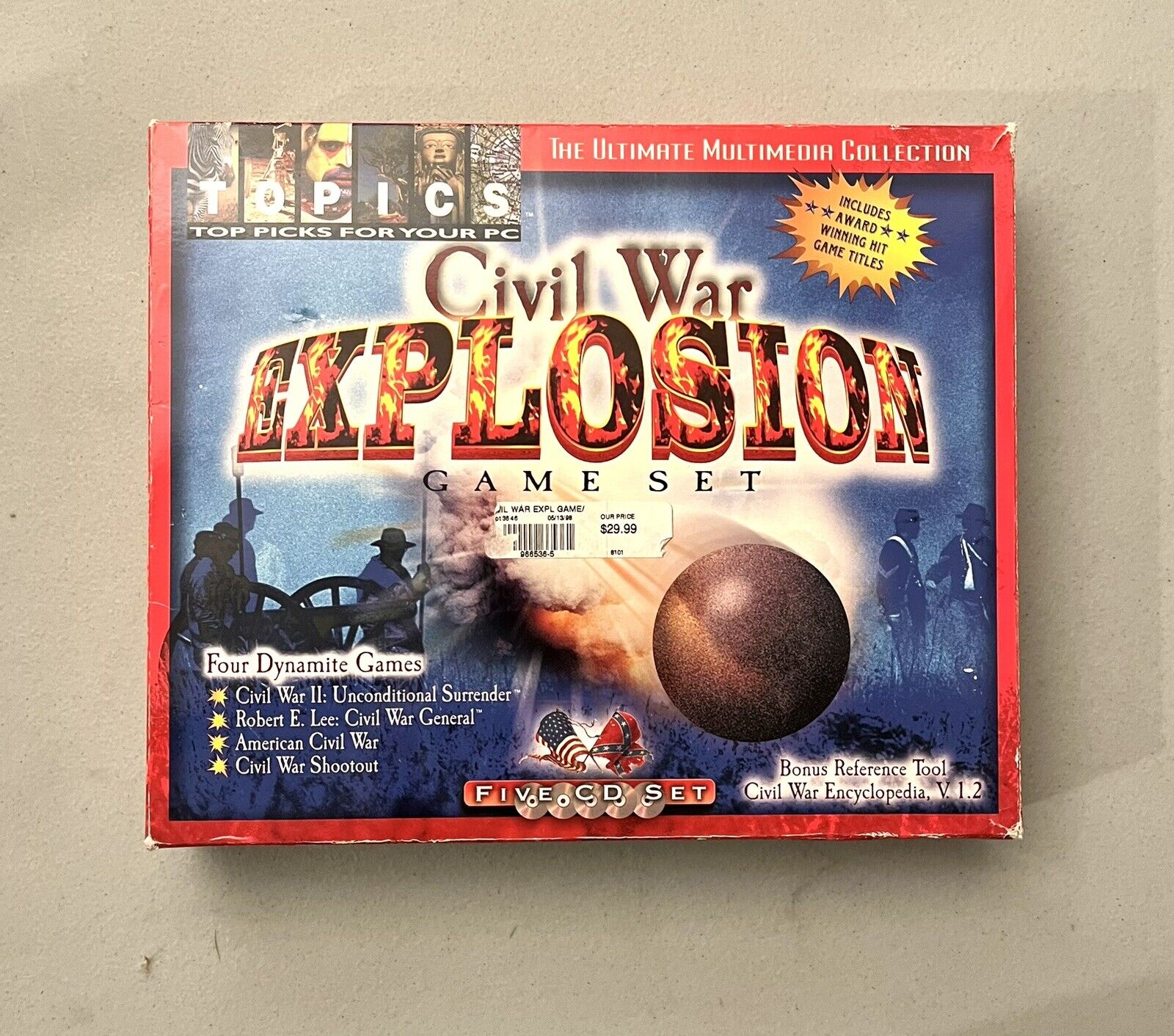 Civil War Explosion Game Set PC 5 CD Mega Set Complete