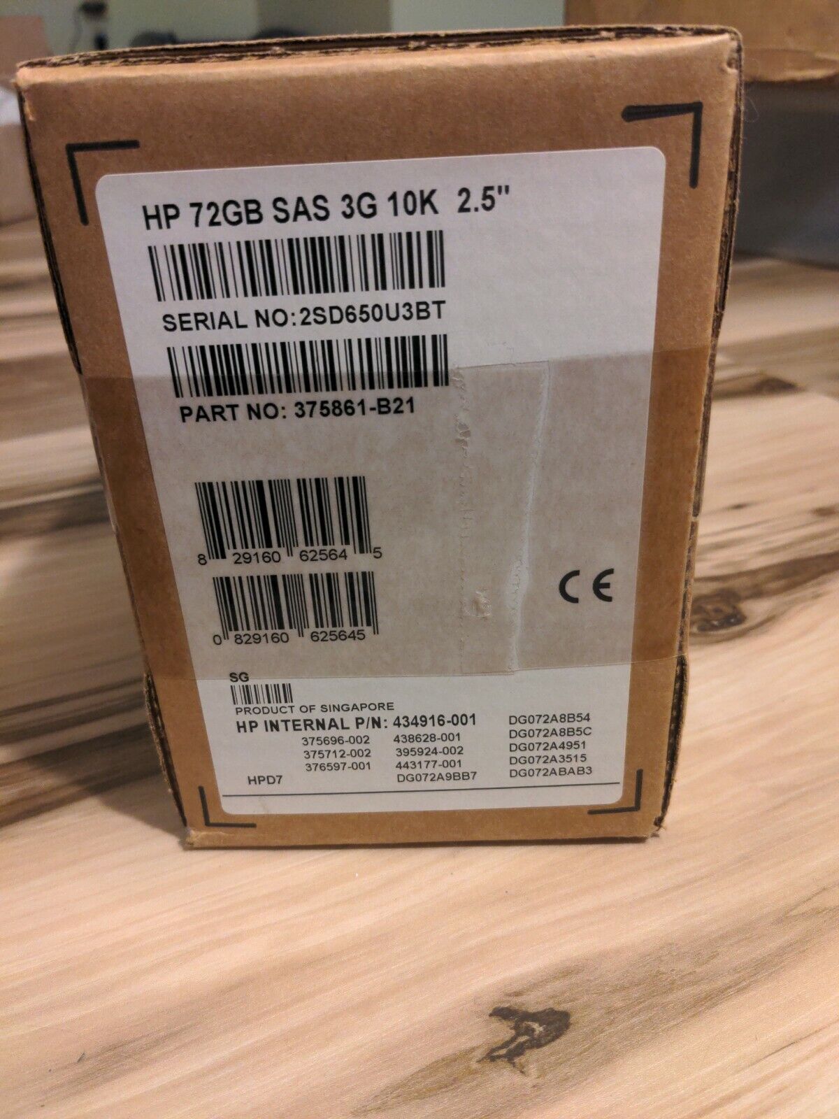 New Old Stock HP 72GB 10K 2.5\