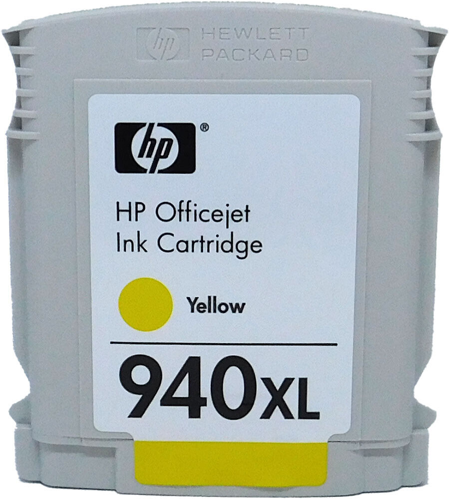 HP #940XL Yellow Ink Cartridge C4909AN Genuine