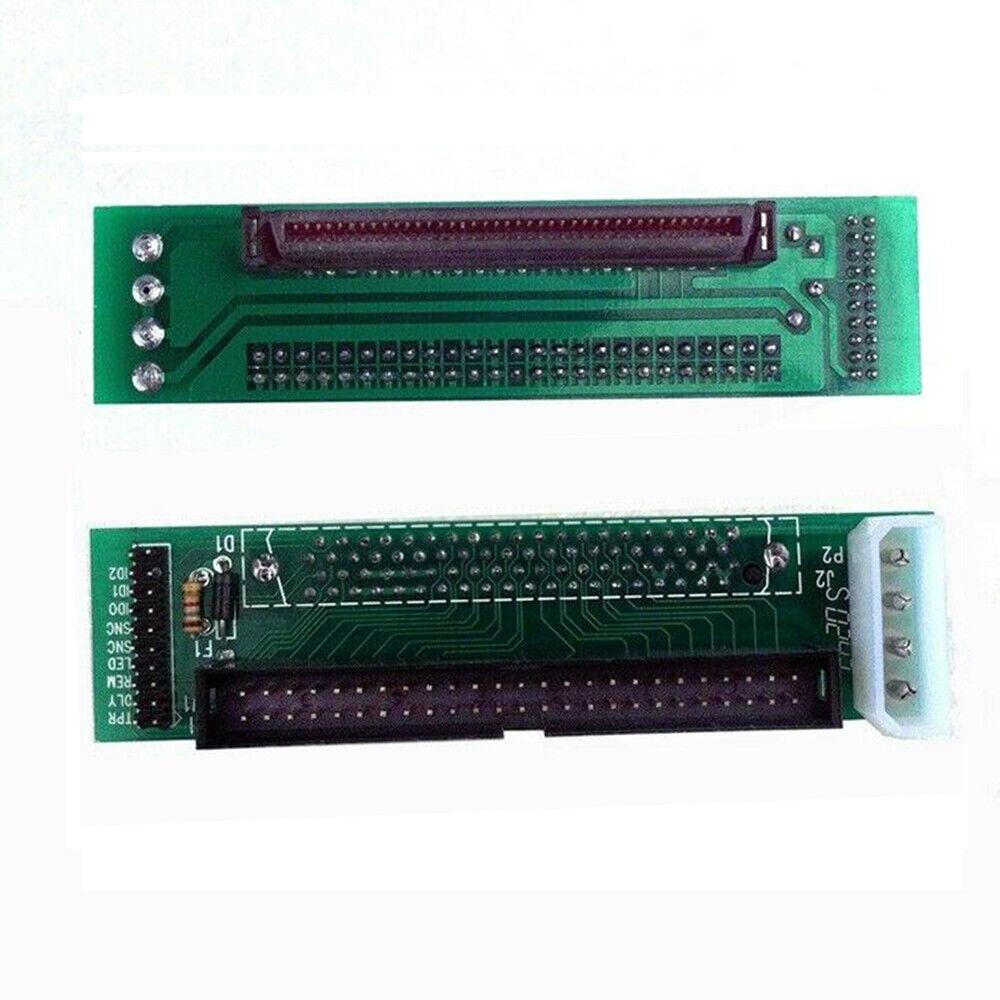SCSI SCA 80-Pin To IDC 50-Pin Male Adapter SCSI 80-50 Card