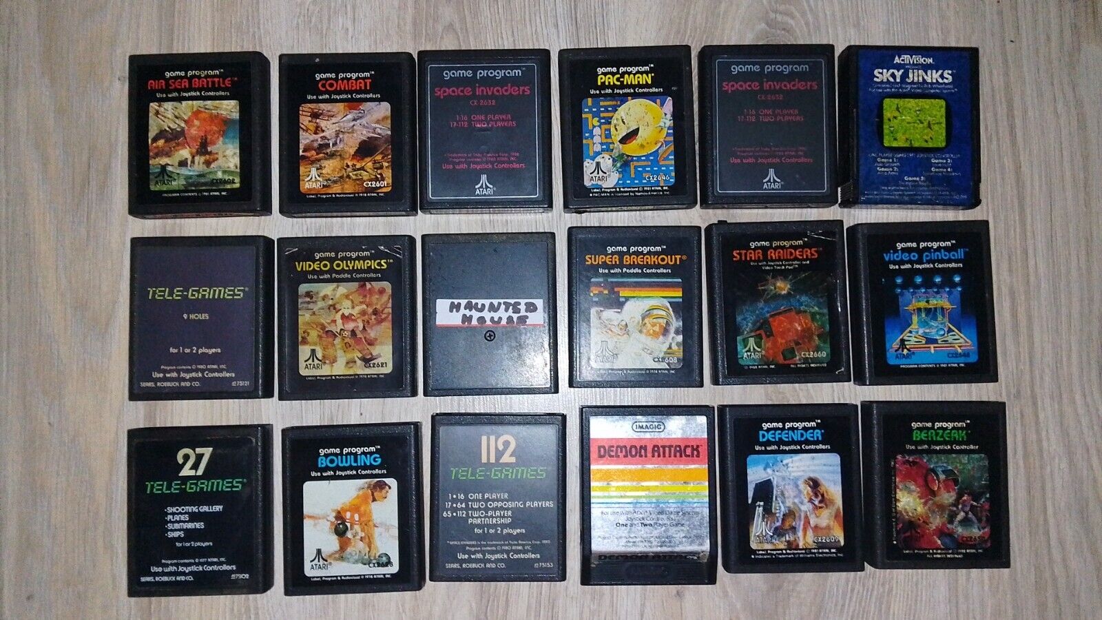 18 cartridges for Atari